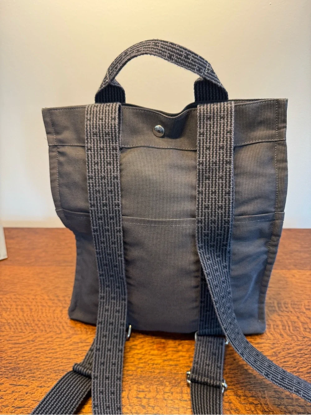 Hermès Herline MM Canvas Backpack with COA
